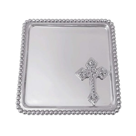 Mariposa Cross Beaded Statement Tray