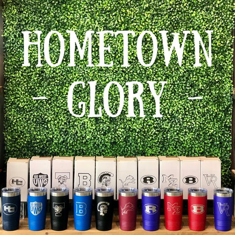 20oz School Logo Engraved Tumbler