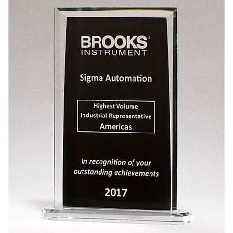Glass Award - Black Rectangle