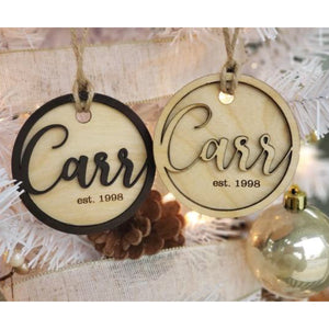 Ornament - Custom Family Name