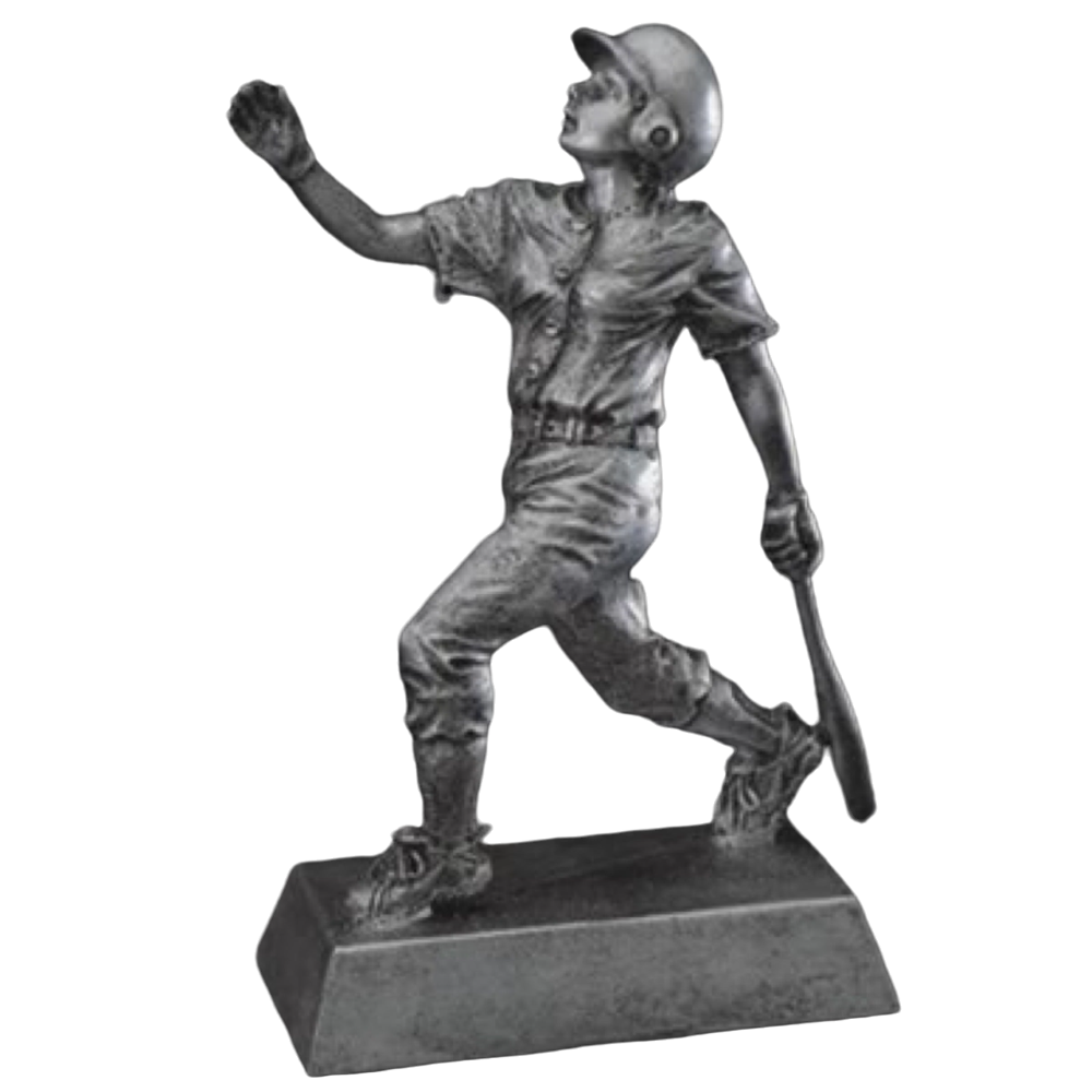 Silver Female Softball Resin