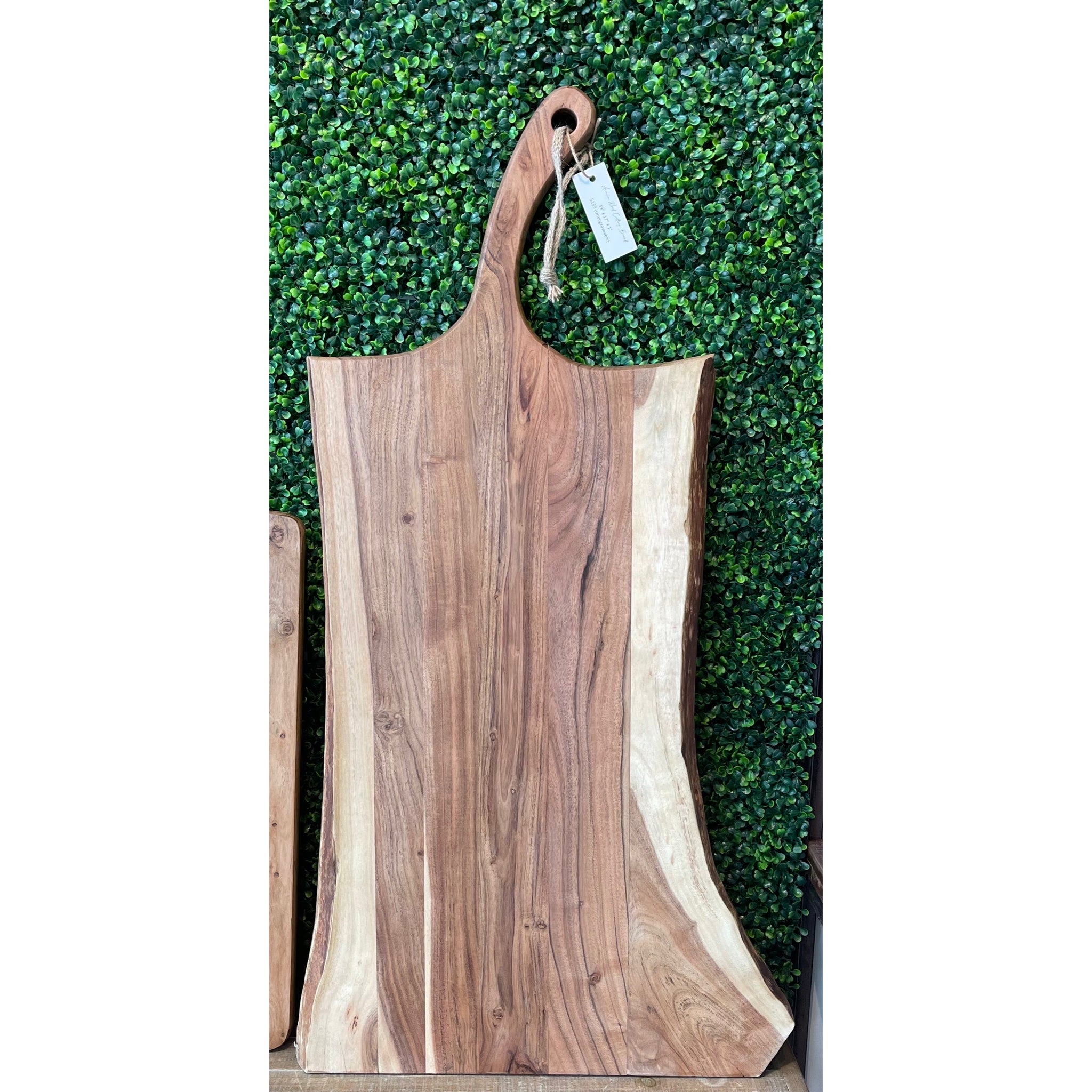 Cutting Board - Live Edge Acacia Wood w/ Handle