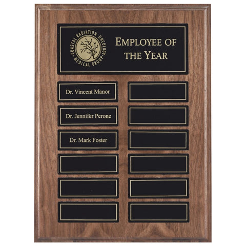 Perpetual Plaque - Solid Walnut w/ Black Magnetic Plates