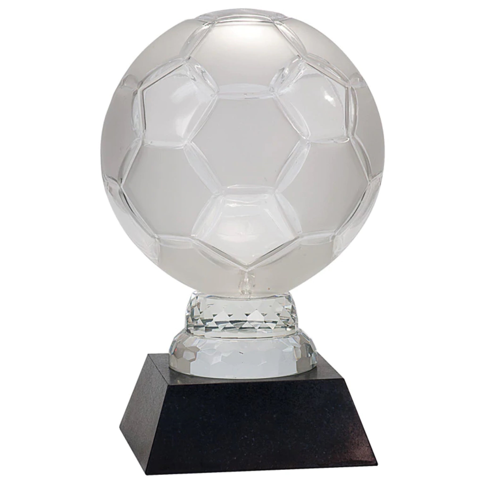 Glass Soccer Ball Trophy