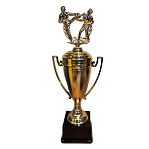 Dual Karate Figure Trophy Cup
