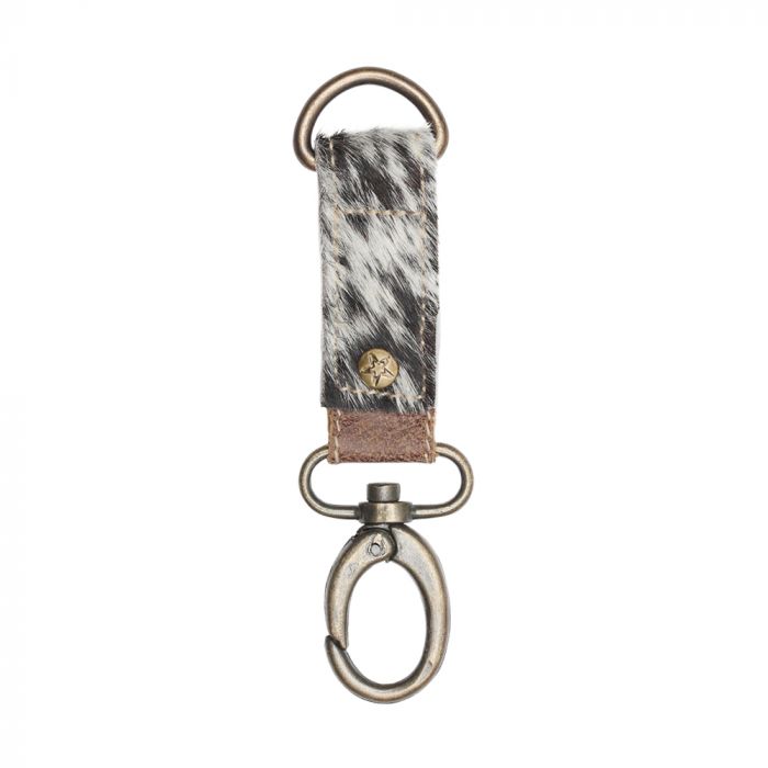 Myra Bag - Black & White Key Fob