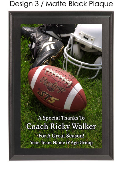 Football Coach's Plaque - Generic