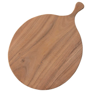 round acacia cutting board