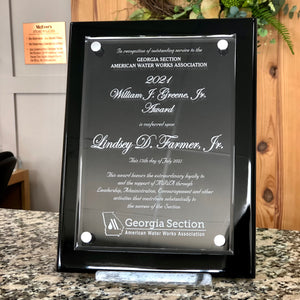 Plaque - Piano Finish Floating Acrylic