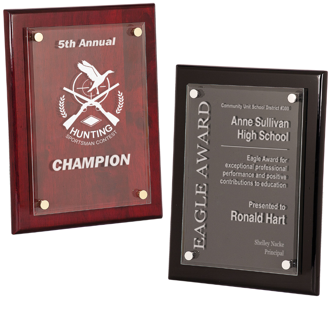 Custom Engraved Floating Plaque | Rosewood Plaques | Recognition Award