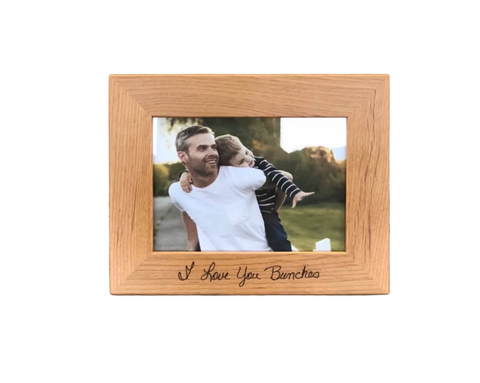 engraved wood picture frame