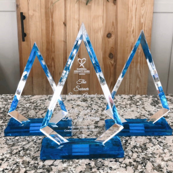 Acrylic Award - Blue Arrow