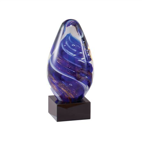 blue art glass award