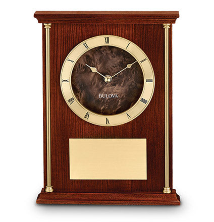 bulova achievement walnut clock