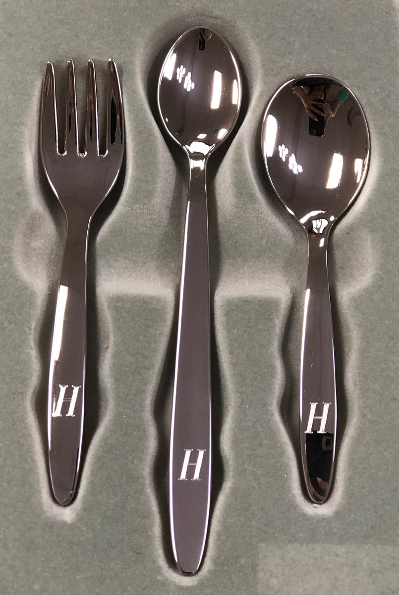 Baby Silverware Set Custom Engraved Baby Gifts Baby Spoon