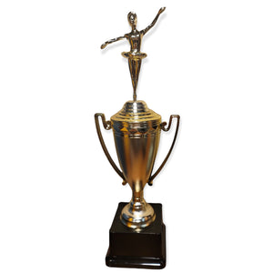 ballet dancer cup trophy with free engraved plate