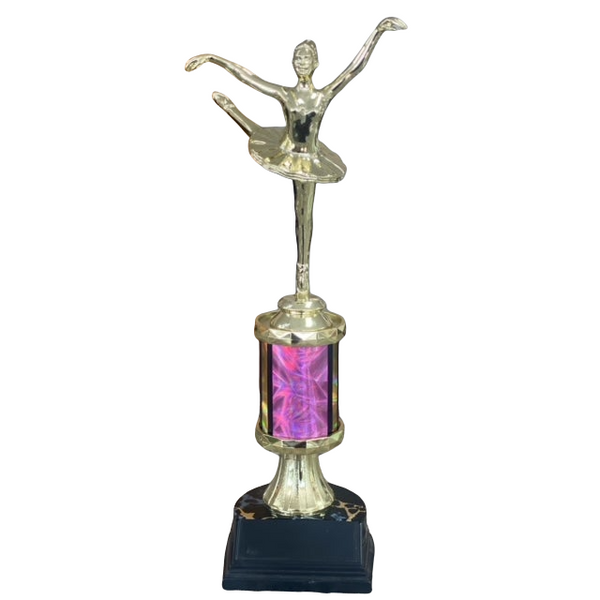 Ballet Trophy on Pink Column