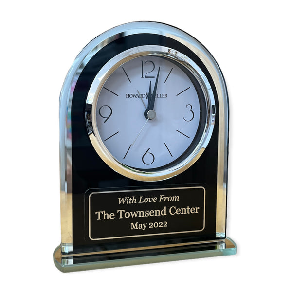 Howard Miller Ebony Luster Tabletop Clock