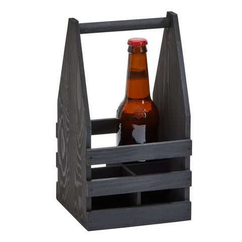 personalized wood drink caddy