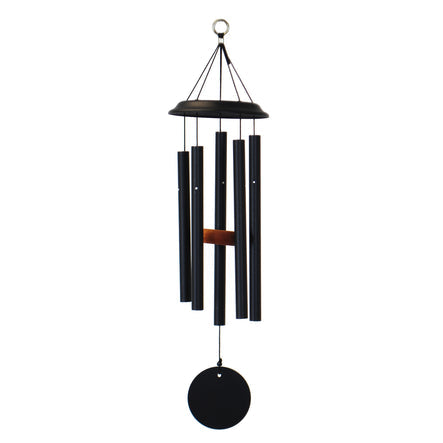 black shenandoah wind chime with engraving