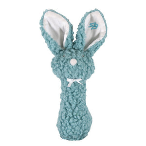 blue bunny baby rattle