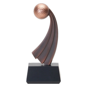 Golf Trophy - Bronze Wave