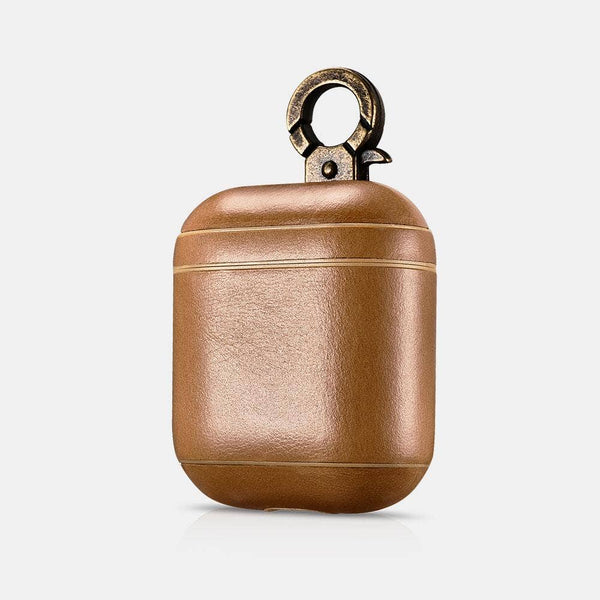 leather airpod case with clip
