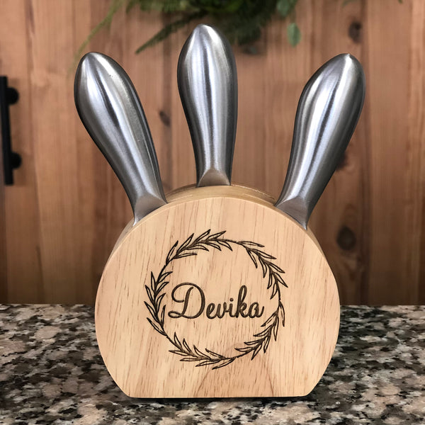 Personalized 3 Piece Cheese Tool Set