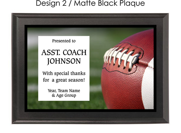 Football Coach's Plaque - Generic