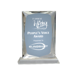 Personalized Rectangle Crystal Award
