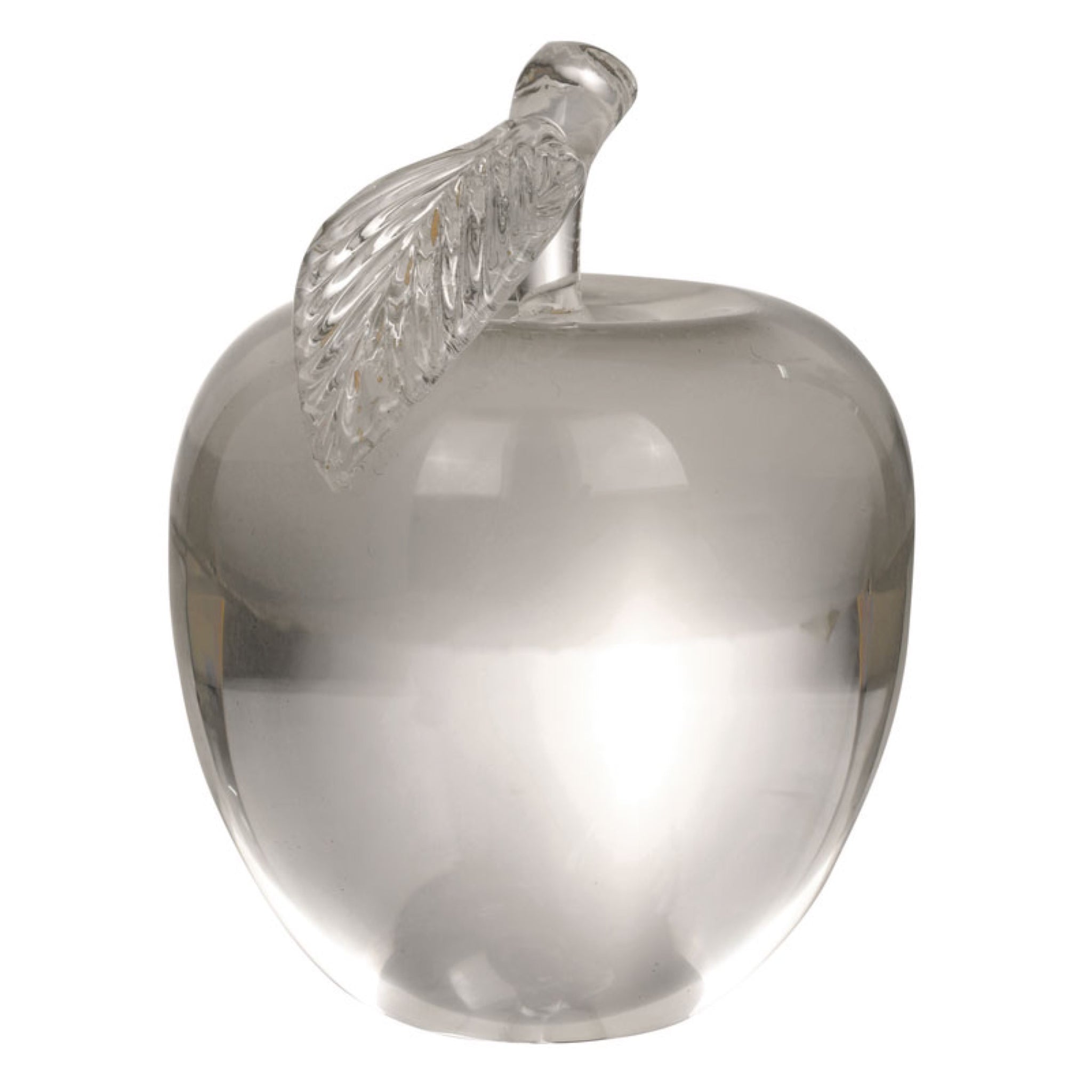 crystal apple paperweight