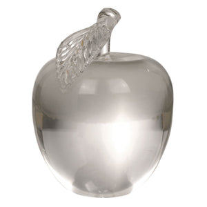 crystal apple paperweight