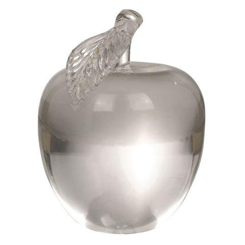 crystal apple paperweight