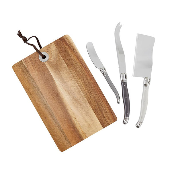 cutting board and cheese tools gift set