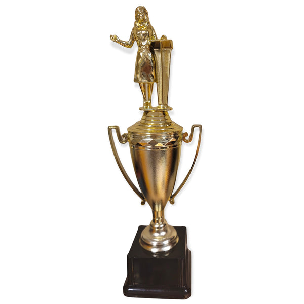 female debate trophy