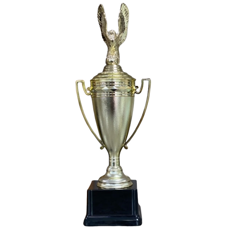 Gold Trophy Cup w/ Eagle Topper