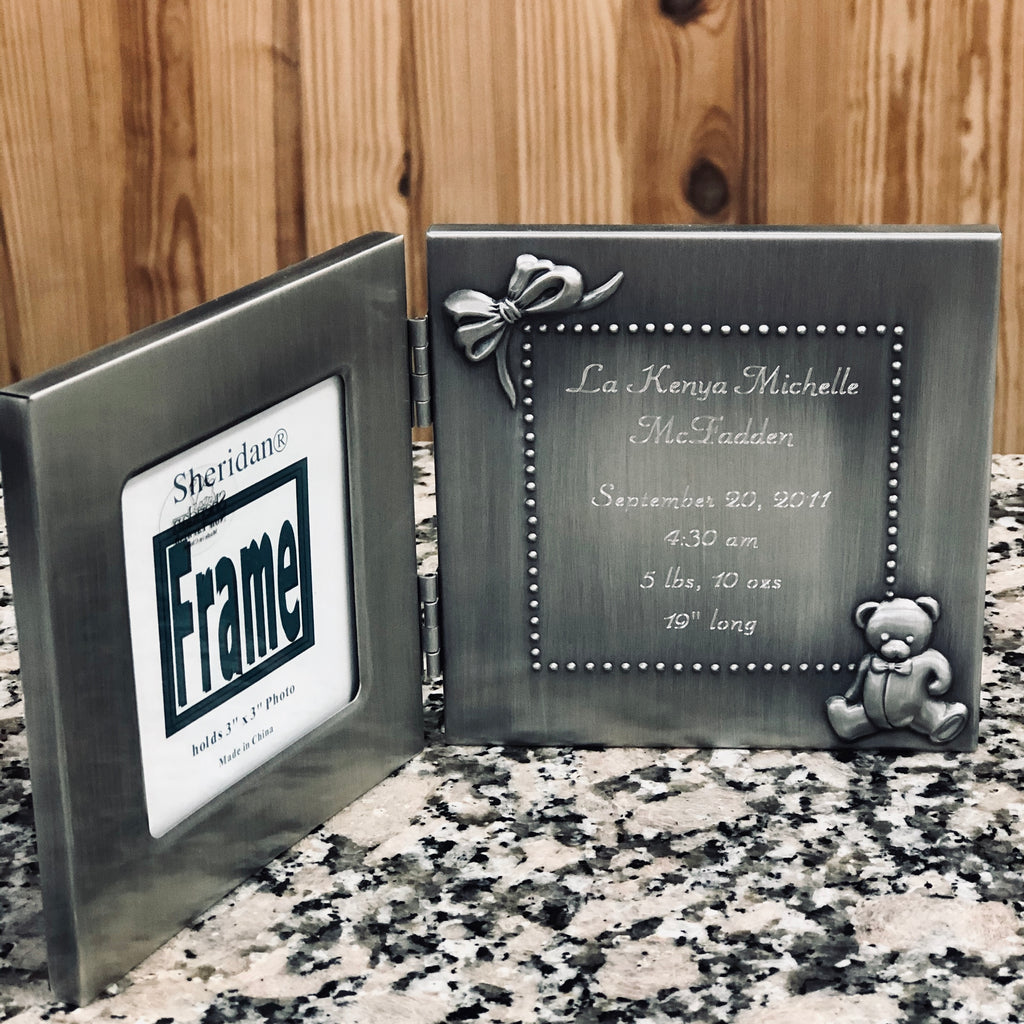 Personalized Baby Birth Frame | Engraved Baby Picture Frame | Baby Gift