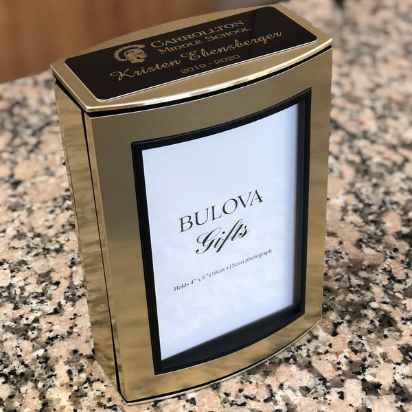 Bulova Memories Picture Frame & Clock