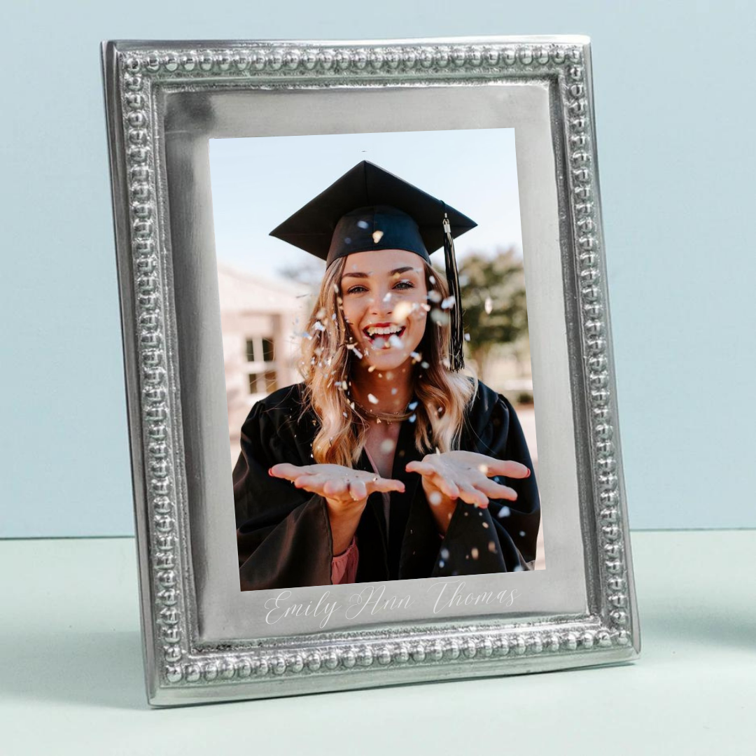 Picture Frame - Small Beaded | Holds 4" x 6" Photo