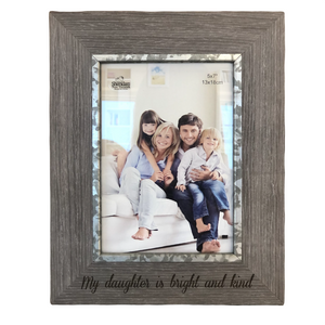 Picture Frame - 5"x7" Grey Rustic Wood