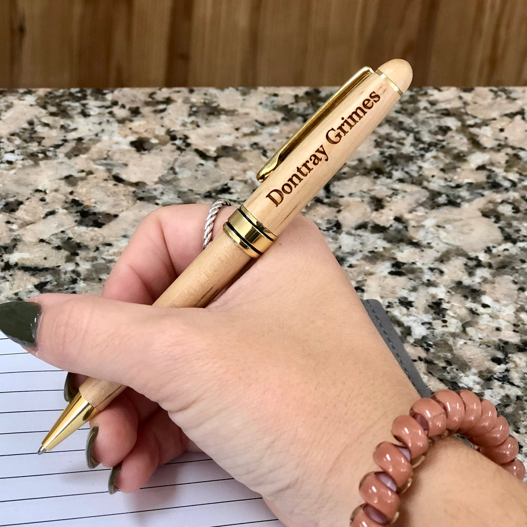 Personalized Wood Pen | Engraved Wooden Pen | Custom Wooden Pens | Free ...
