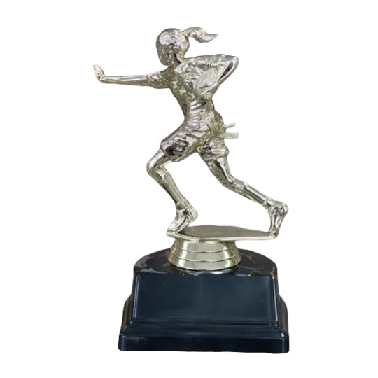 female flag football trophy