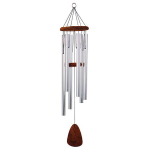 festival engraved silver wind chime
