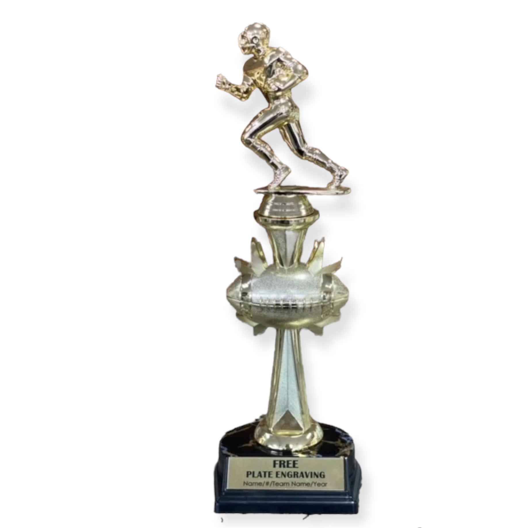 starburst football trophy