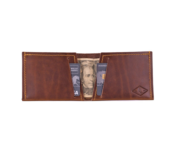 Genuine Leather Bi-Fold Wallet