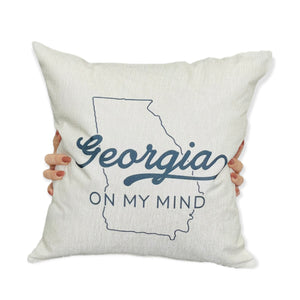 georgia on my mind pillow