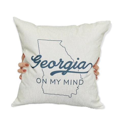 georgia on my mind pillow