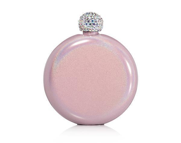 glitter blush brumate flask