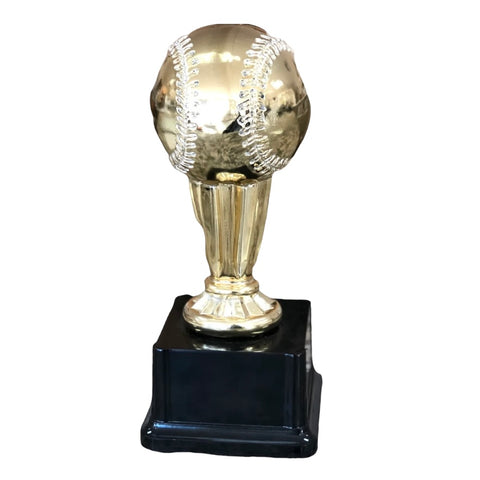 golden baseball trophy