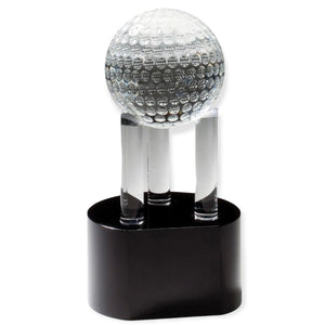 golf ball crystal award